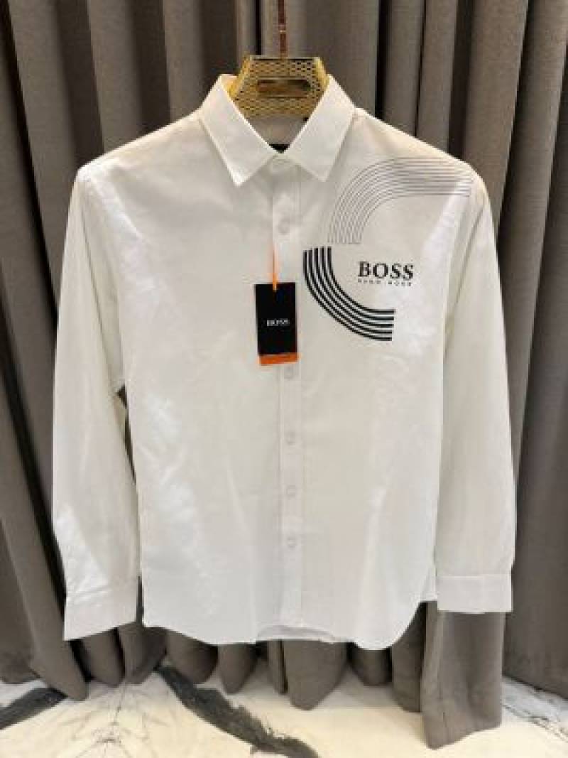 Hugo_Boss_White_Logo_Print_Premium_Shirt_(1879)