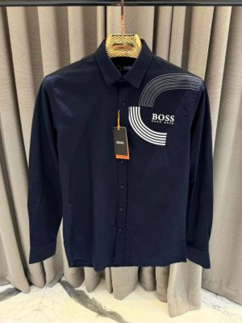 Hugo_Boss_Navy_Blue_Logo_Print_Premium_Shirt_(1880)
