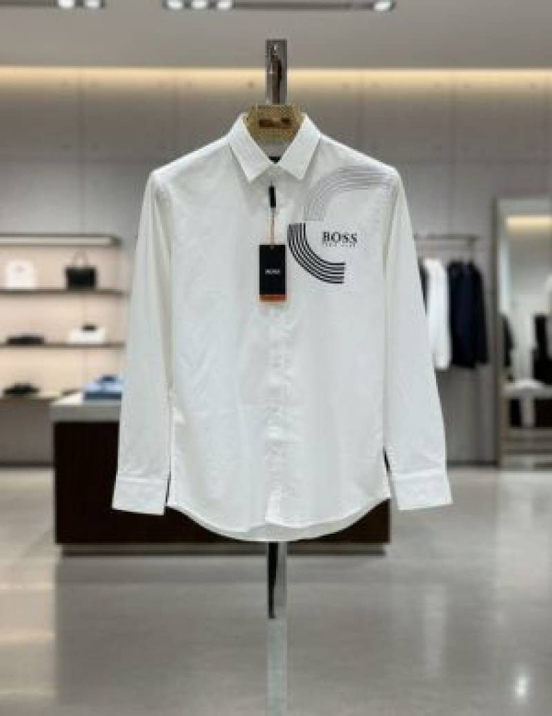 Hugo_Boss_White_Logo_Print_Premium_Shirt_(1879)