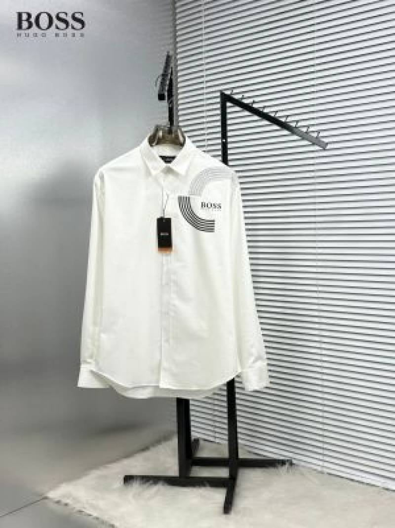 Hugo_Boss_White_Logo_Print_Premium_Shirt_(1879)