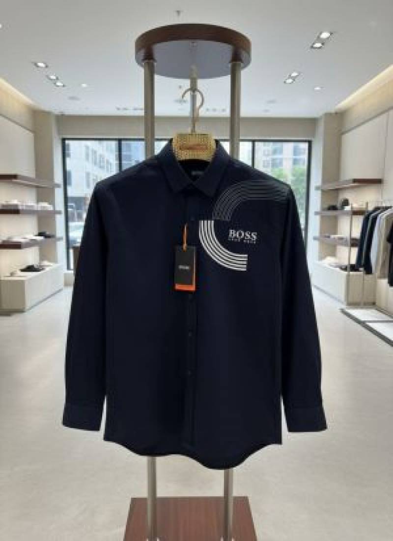 Hugo_Boss_Navy_Blue_Logo_Print_Premium_Shirt_(1880)