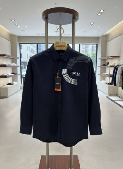 Hugo_Boss_Navy_Blue_Logo_Print_Premium_Shirt_(1880)