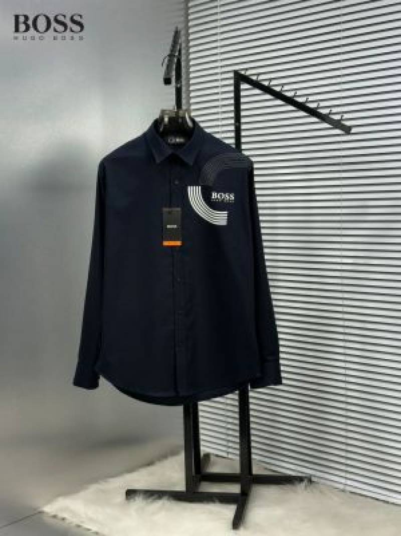 Hugo_Boss_Navy_Blue_Logo_Print_Premium_Shirt_(1880)