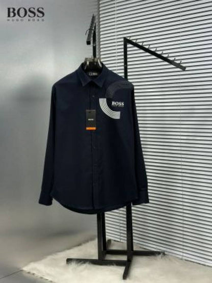Hugo_Boss_Navy_Blue_Logo_Print_Premium_Shirt_(1880)
