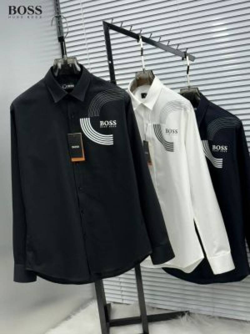 Hugo_Boss_Navy_Blue_Logo_Print_Premium_Shirt_(1880)
