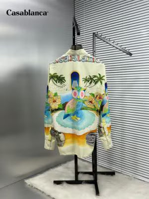 Casablanca Printed Shirt With Premium Box Packing (1742)