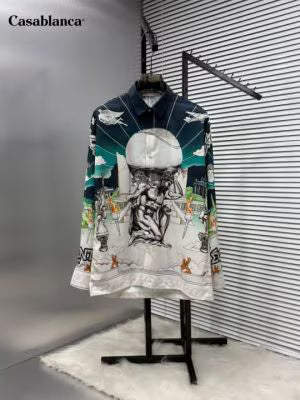 Casablanca Printed Shirt With Premium Box Packing (1741)