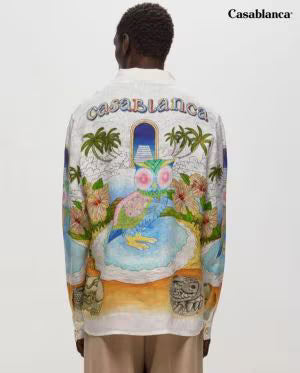 Casablanca Printed Shirt With Premium Box Packing (1742)