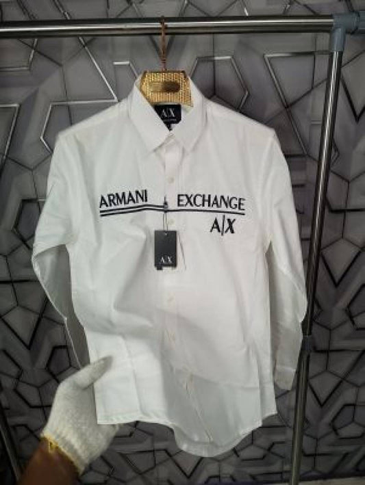 ARMANI_EXCHANGE_WHITE_EMBROIDERY_LOGO_SUPER_PREMIUM_OXFORD_SHIRT_(1547)