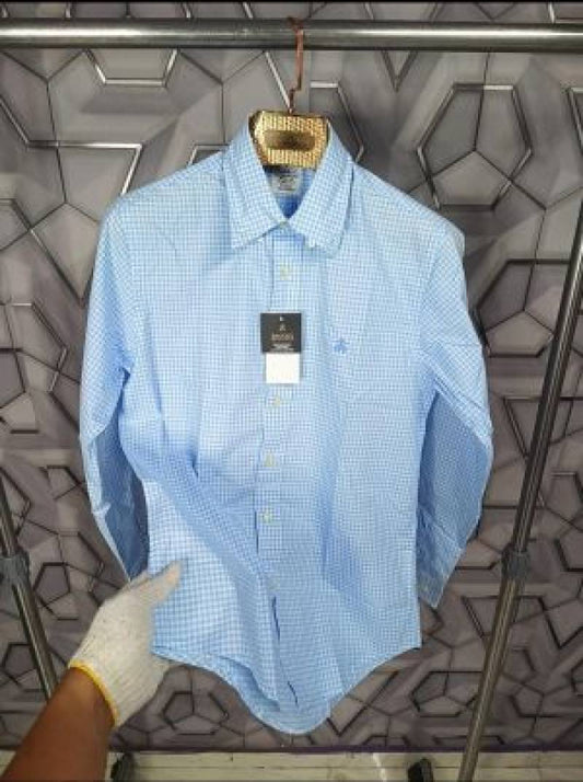 Brooks_Brother_Sky_Small_Checks_Premium_Shirt_(1816)
