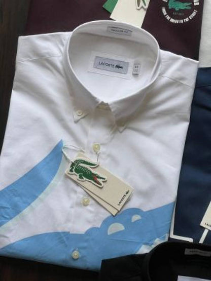Lacoste_White_Crocodile_Print_Classic_Shirt_(1830)