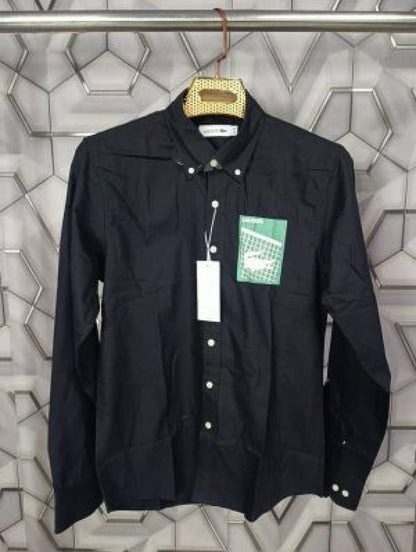 Lacoste_Black_Crocodile_Logo_Print_Classic_Shirt_(1831)