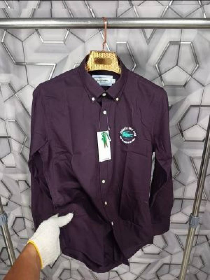 Lacoste_Wine_Logo_Print_Classic_Shirt_(1825)