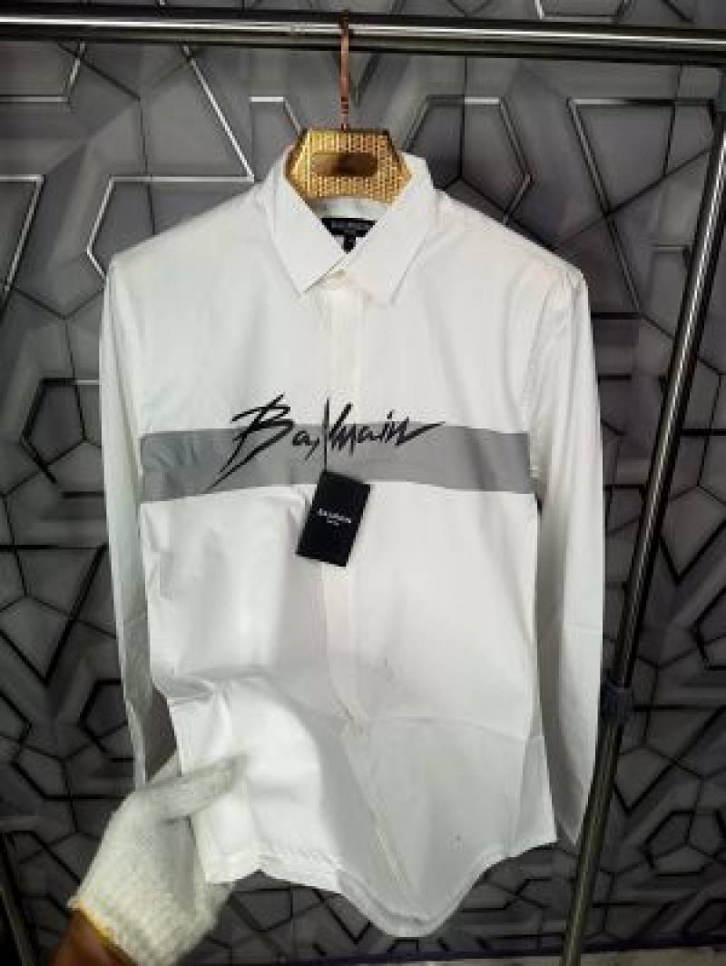 Balmain_Paris_White_Logo_Print_Premium_Shirt_(1495)