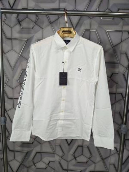 Hackett_London_White_Embroidery_Logo_Premium_Classic_Shirt_(1609)