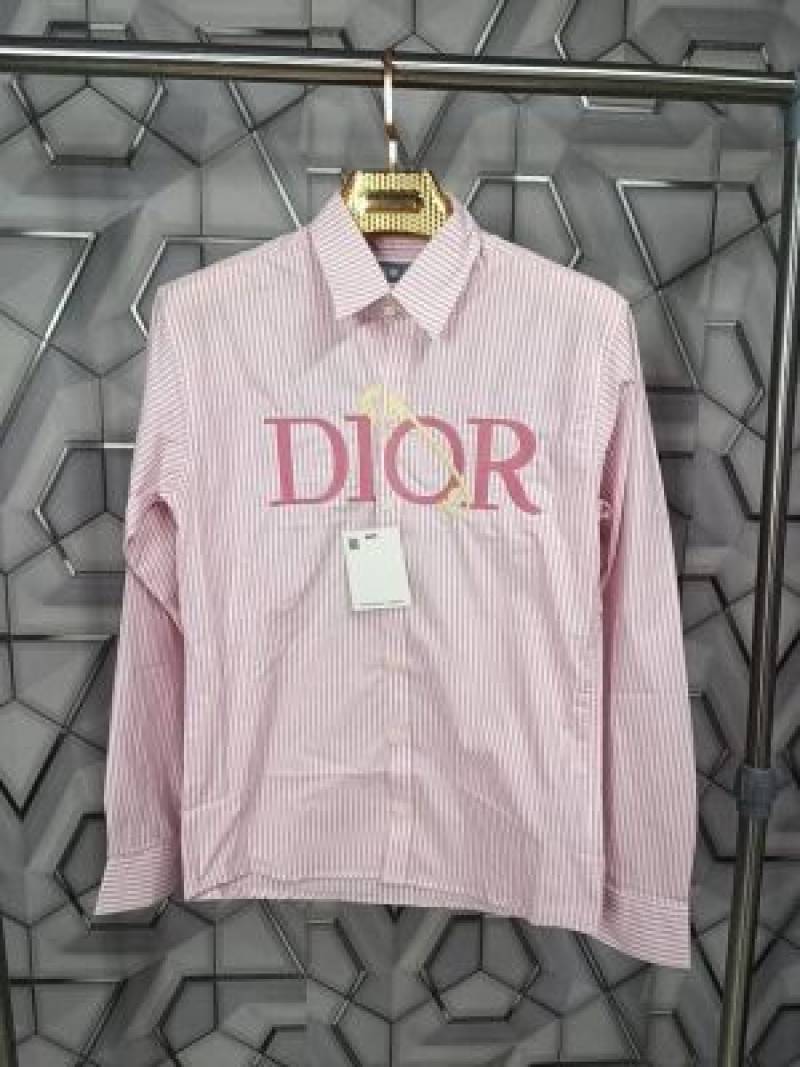 Dior_Pink_Embroidery_Logo_Premium_Lining_Shirt_(1654)