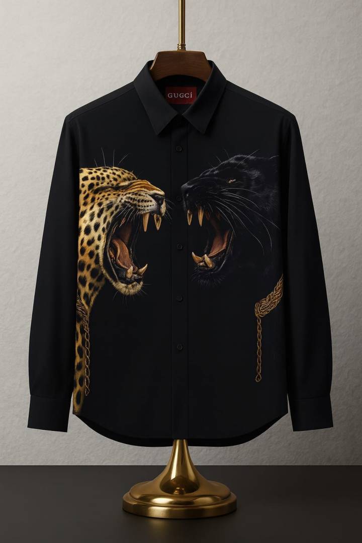 Gucci_Black_Leopard_Print_Premium_Imported_Shirt_(1964)