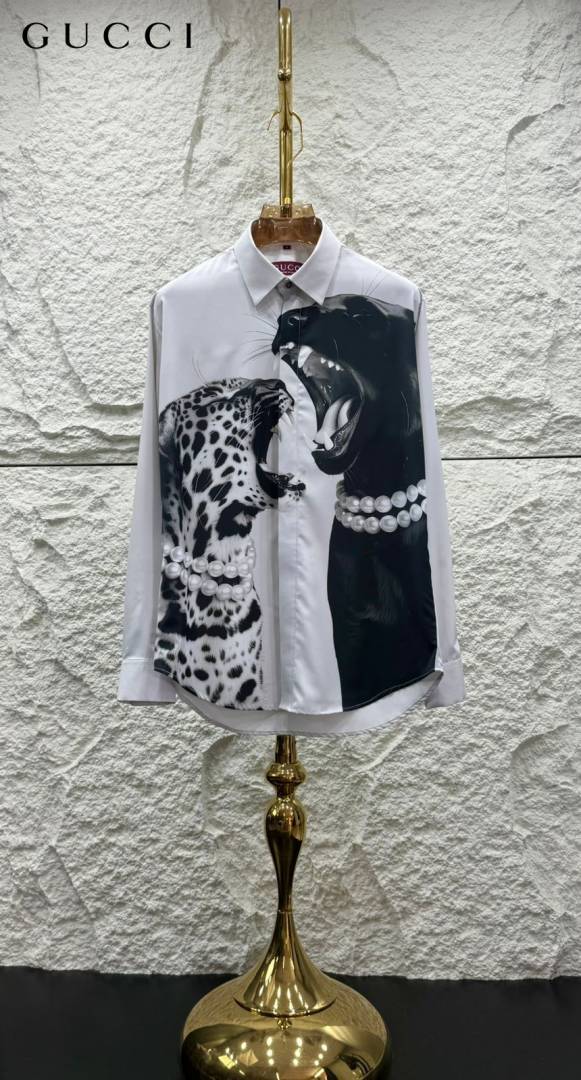 Gucci_White_Leopard_Print_Premium_Imported_Shirt_(1963)