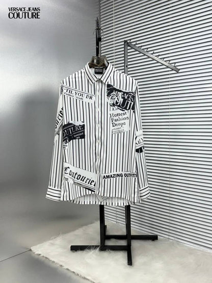 Versace Couture White Imported Printed Exclusive Designer Shirt (1918)