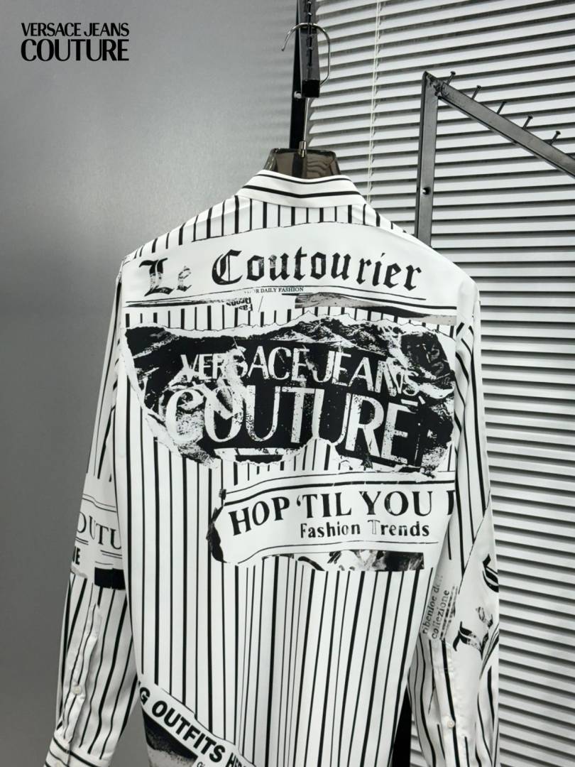 Versace Couture White Imported Printed Exclusive Designer Shirt (1918)