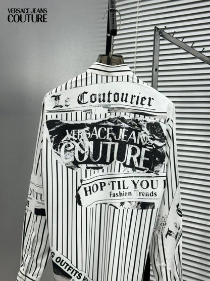 Versace Couture White Imported Printed Exclusive Designer Shirt (1918)