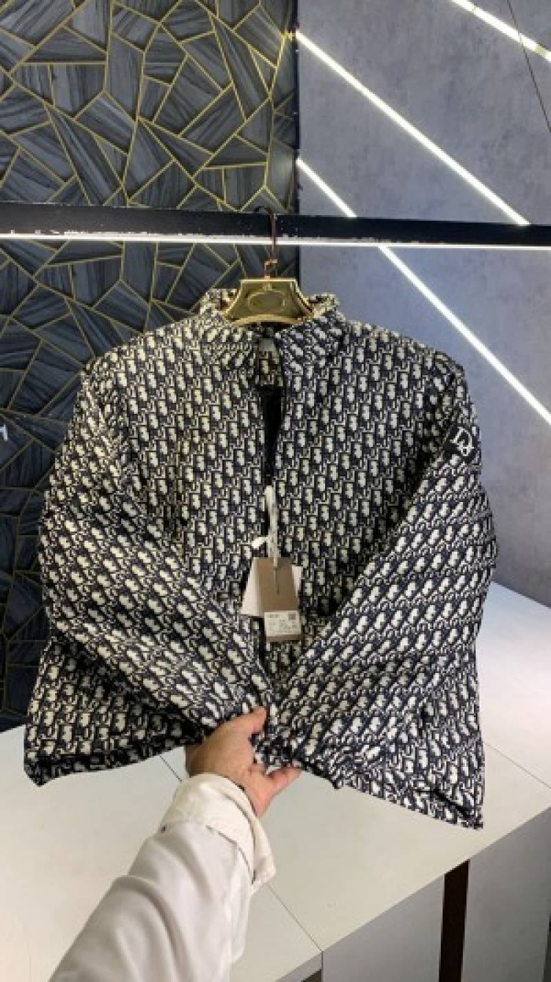 CHRISTIAN D IOR GREY MONOGRAM PRINTED PREMIUM IMPORTED FLUFI LIGHT WEIGHT JACKET (566)