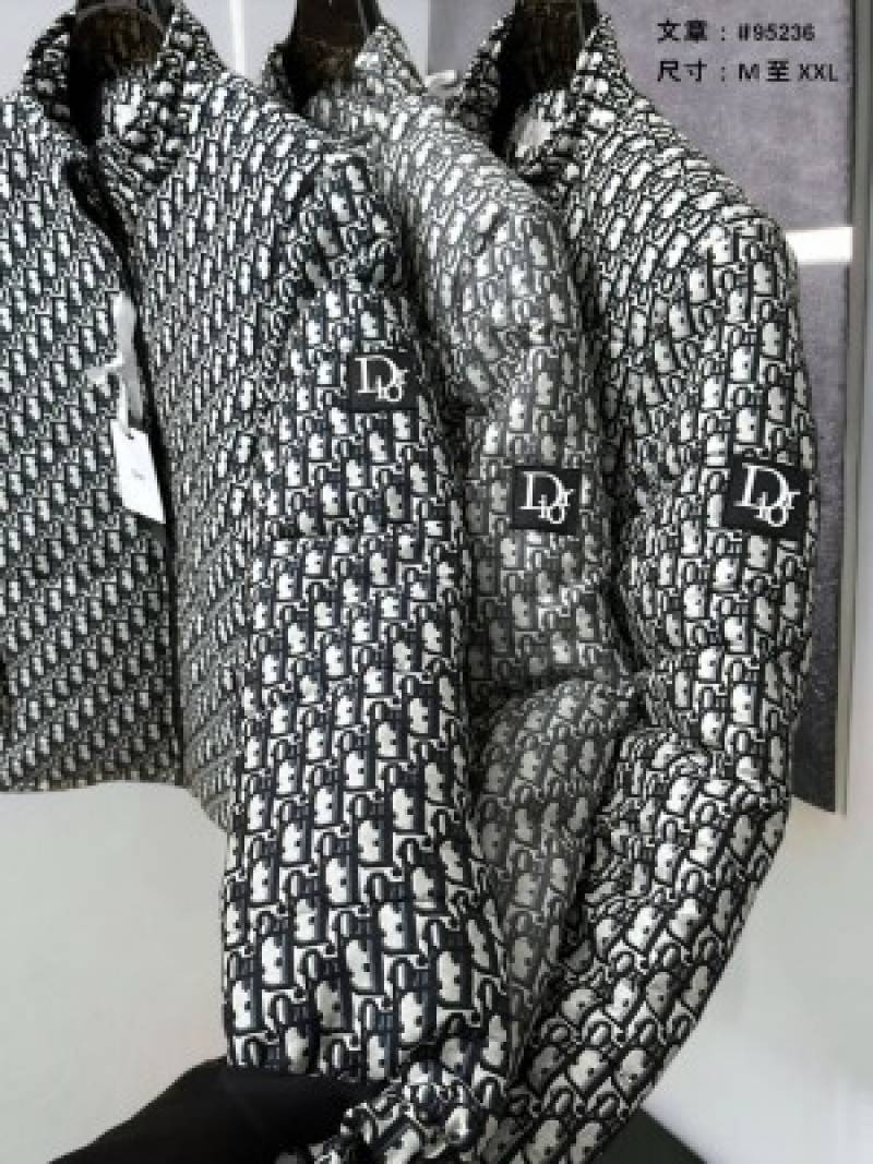CHRISTIAN D IOR GREY MONOGRAM PRINTED PREMIUM IMPORTED FLUFI LIGHT WEIGHT JACKET (566)