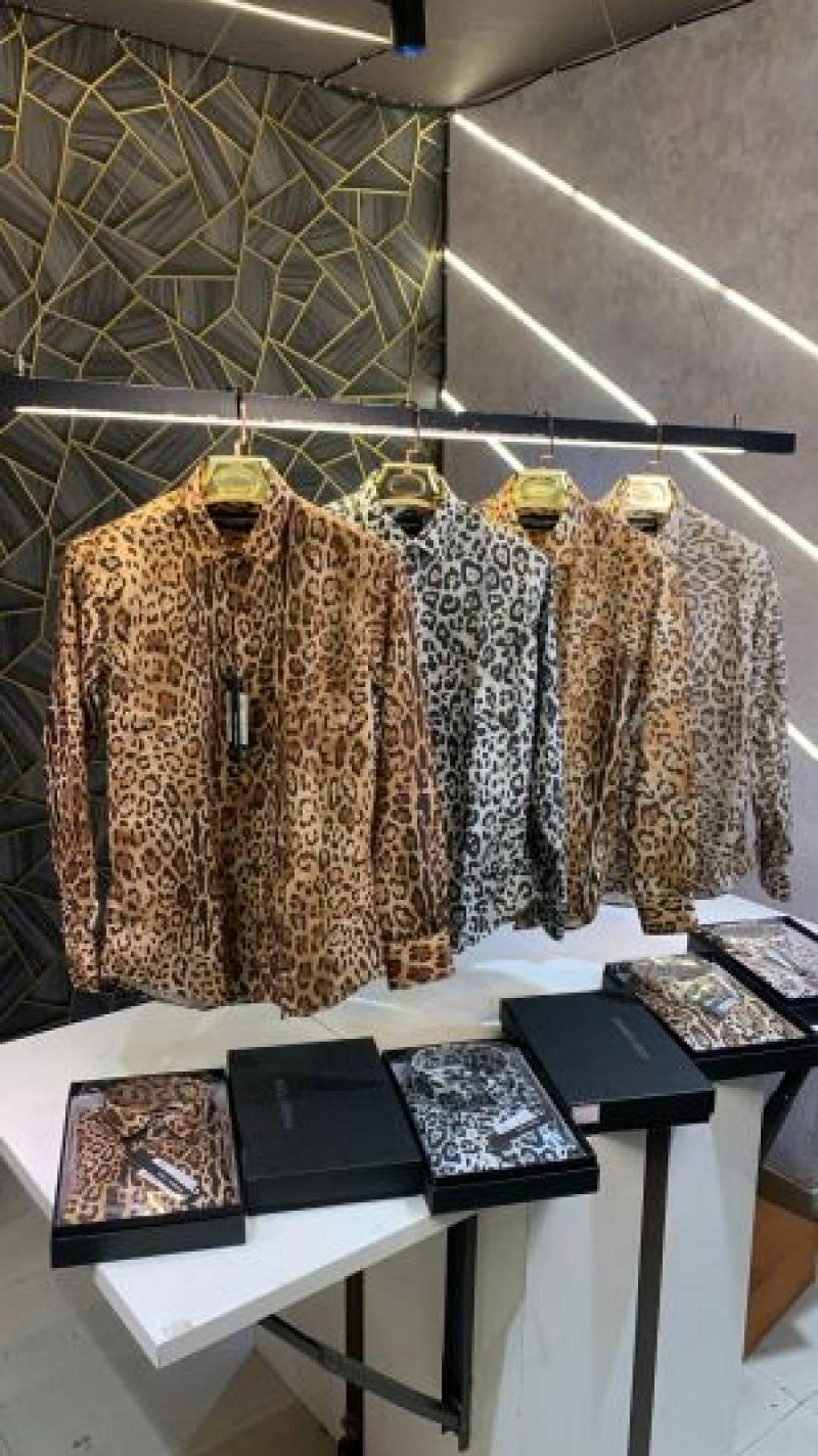 Dolce&Gabbana Leopard Print Premium Shirt With Box Packing (1464)