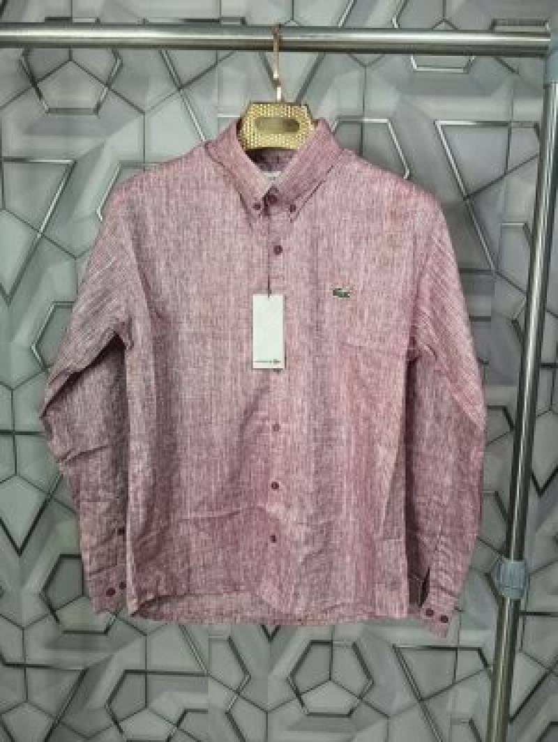 Lacoste_Melange_Red_Embroidery_Logo_Classic_Shirt_(1783)
