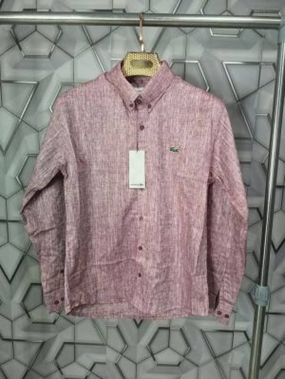 Lacoste_Melange_Red_Embroidery_Logo_Classic_Shirt_(1783)