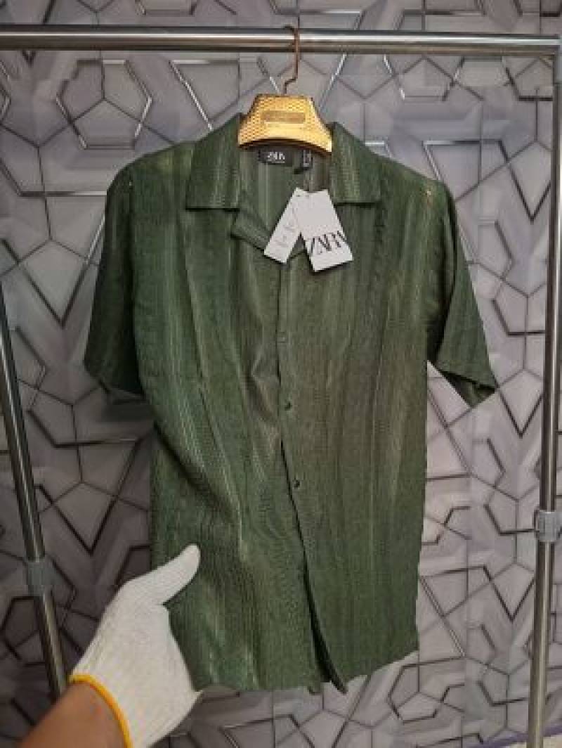 Zara_Green_Designer_Premium_Crochet_Half_Shirt_(1451)