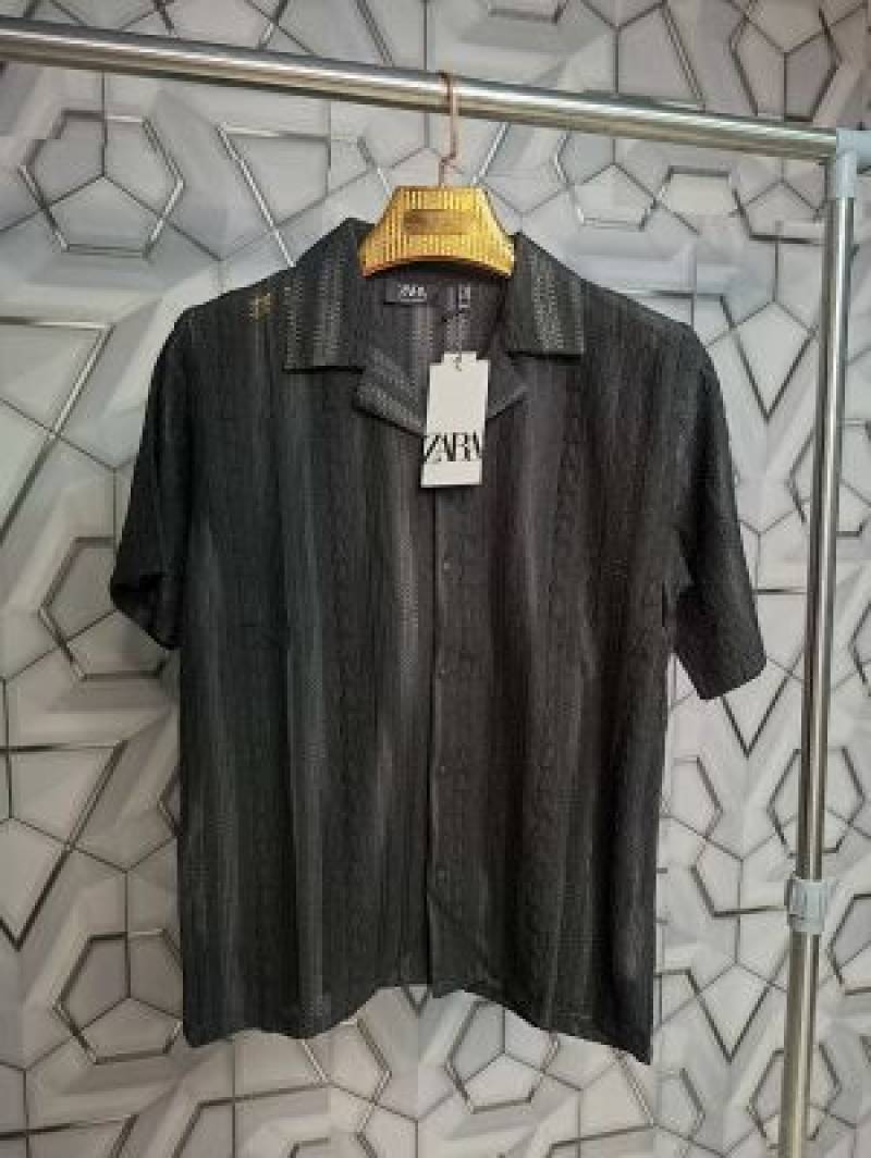 Zara_Black_Designer_Premium_Crochet_Half_Shirt_(1455)