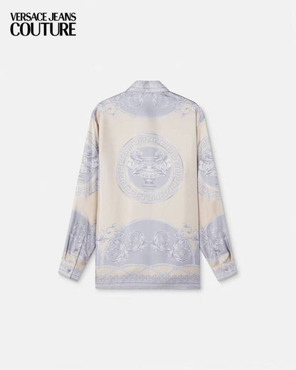 Versace Couture Cream Printed Premium Shirt With Box And Carry Bag (1908)