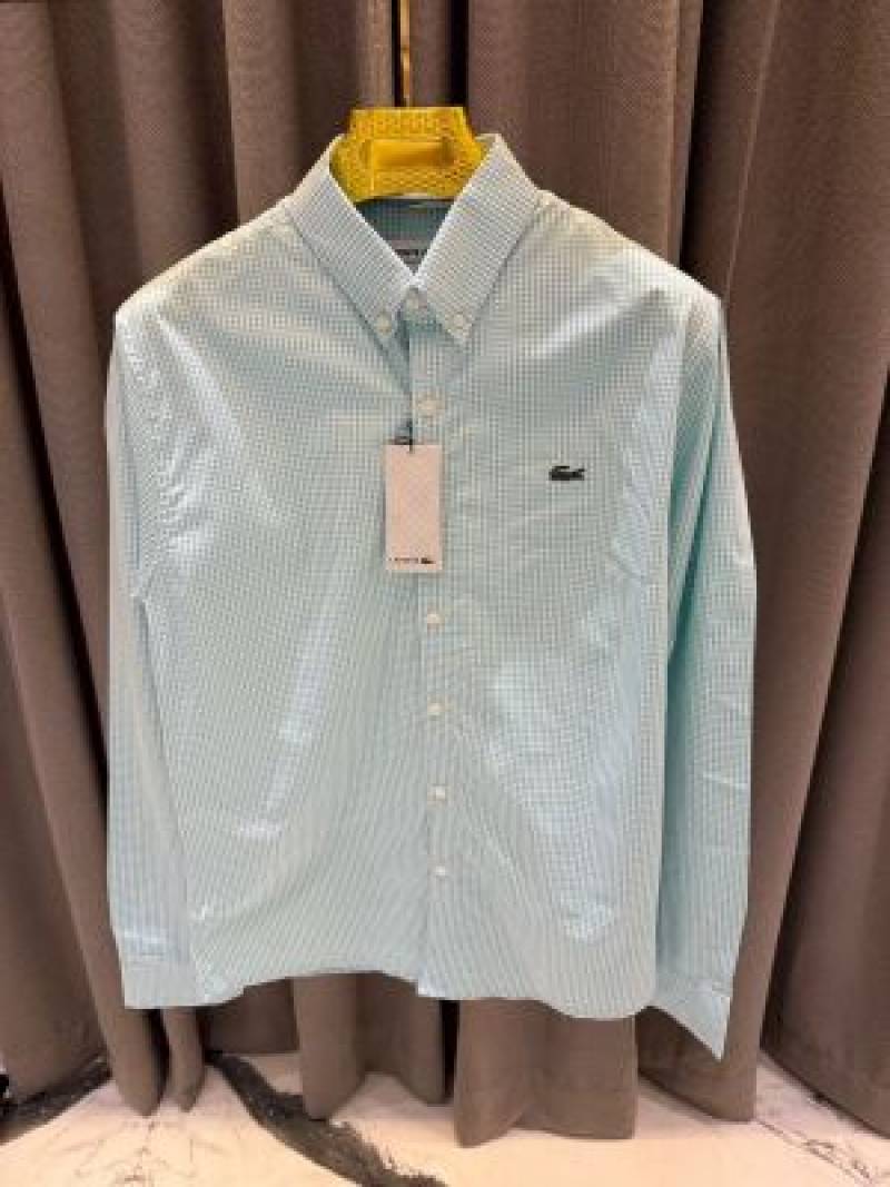 Lacoste_Sky_Green_Small_Checks_Premium_Shirt_(1674)