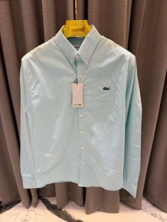 Lacoste_Sky_Green_Small_Checks_Premium_Shirt_(1674)