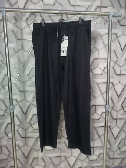 Zara_Black_Premium_Cotton_Linen_TrackPant_(1766)