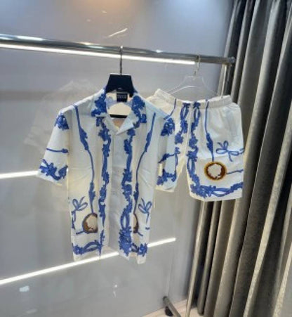 Versace Couture White Printed Imported Cord Set (1575)