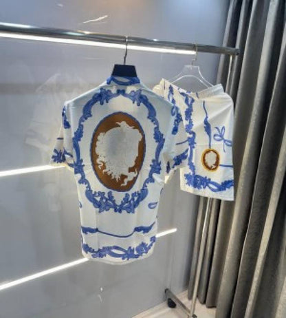 Versace Couture White Printed Imported Cord Set (1575)