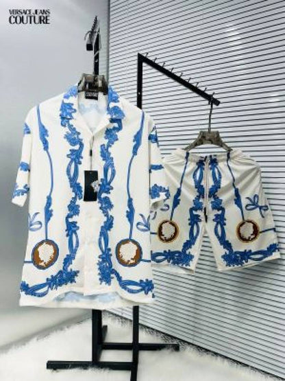 Versace Couture White Printed Imported Cord Set (1575)