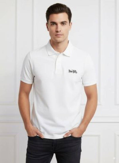 Coach_White_Premium_Imported_Polo_T-Shirt_(1842)
