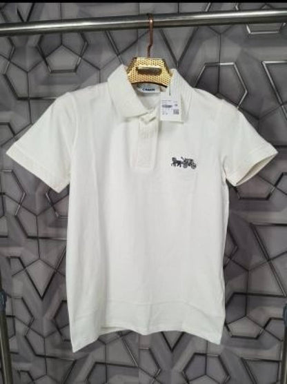 Coach_White_Premium_Imported_Polo_T-Shirt_(1842)