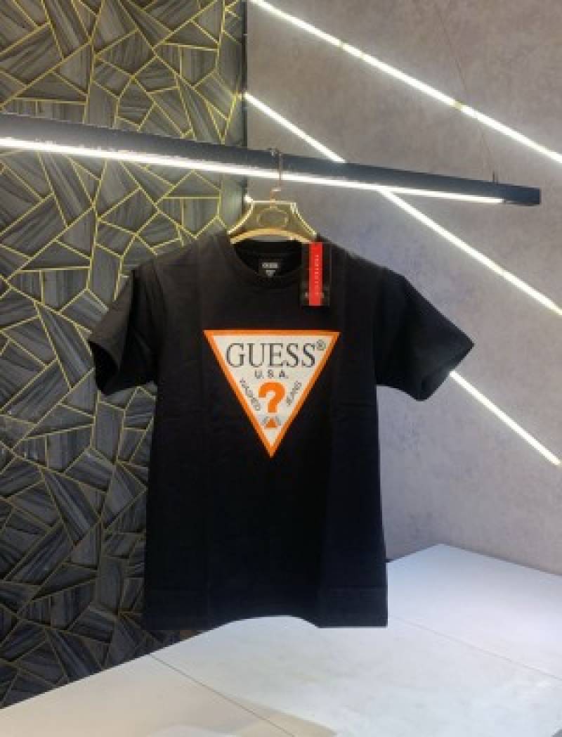 Guess Black Printed Premium T-Shirt (1342)