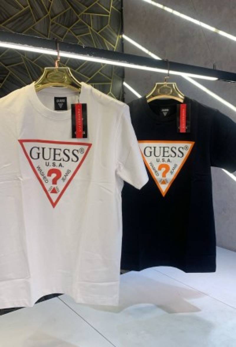 Guess White Printed Premium T-Shirt (1341)