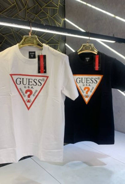Guess White Printed Premium T-Shirt (1341)