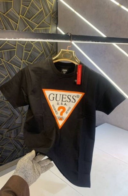 Guess Black Printed Premium T-Shirt (1342)