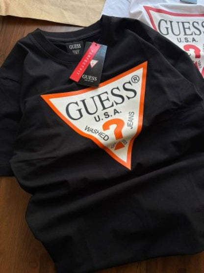 Guess Black Printed Premium T-Shirt (1342)