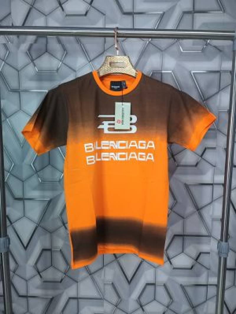 Balenciaga_Orange_Logo_Print_Premium_T-Shirt_(1650)