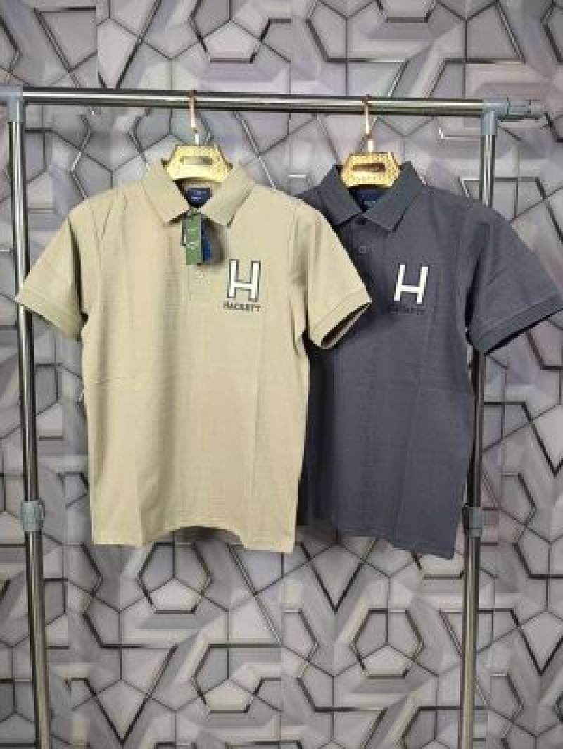 Hackett_Beige_Embroidery_Logo_Premium-Polo_T-Shirt_(1556)