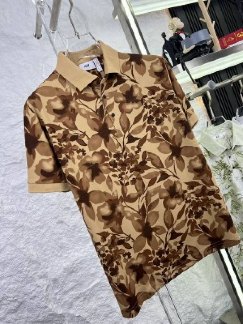 H&M_Brown_Printed_Imported_Polo_T-shirt_(1363)