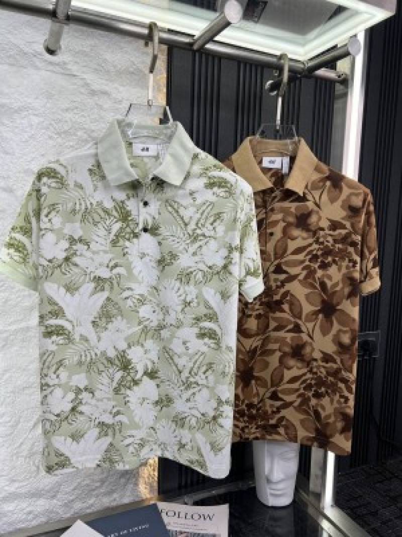 H&M_Brown_Printed_Imported_Polo_T-shirt_(1363)